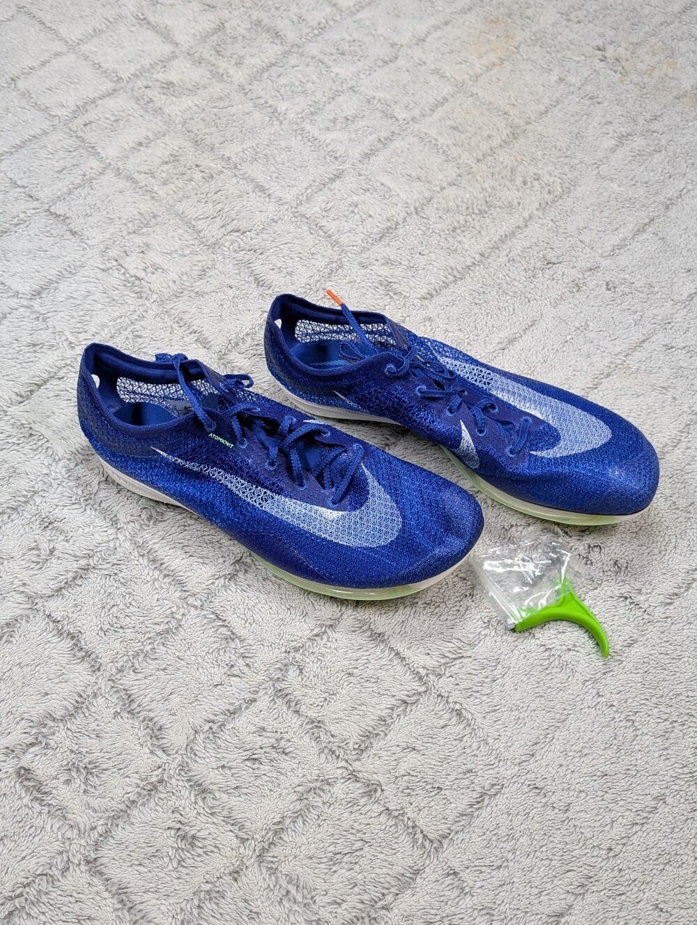Nike Air Zoom Victory Racer Blue Track Field Distance Spikes Mens 14 CD4385-400